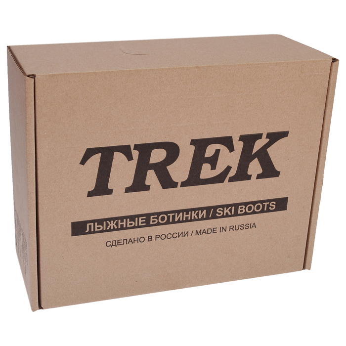 Ботинки лыжные TREK Distance Control SNS ИК, цвет серебряный, лого красный, размер 37