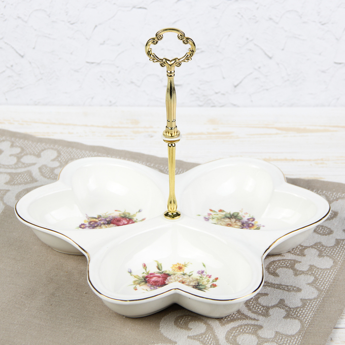 Менажница "Аромат цветов", 3 секции