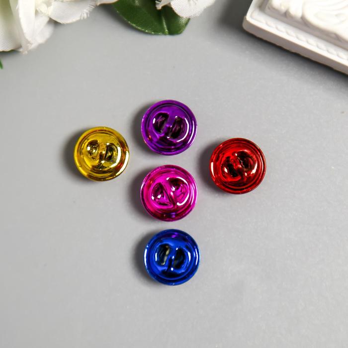 Набор декора для творчества "Колокольчики цветные" набор 14 шт 0,8х1,5х1,5 см