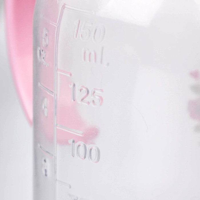 Бутылочка для кормления «Мой цветочек» с ручками, 150 мл, от 0 мес., цвет розовый