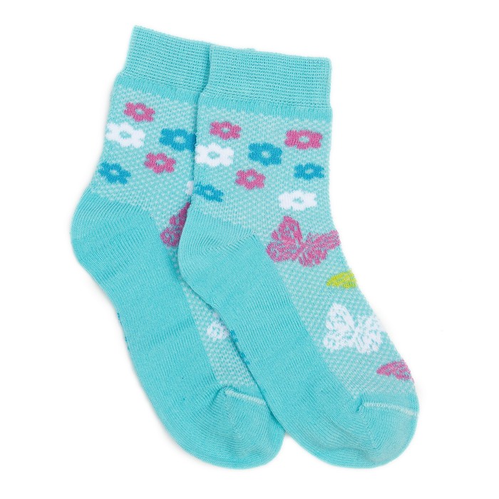 Носки детские НДД2-2890, цвет светло-бирюзовый, р-р 16-18