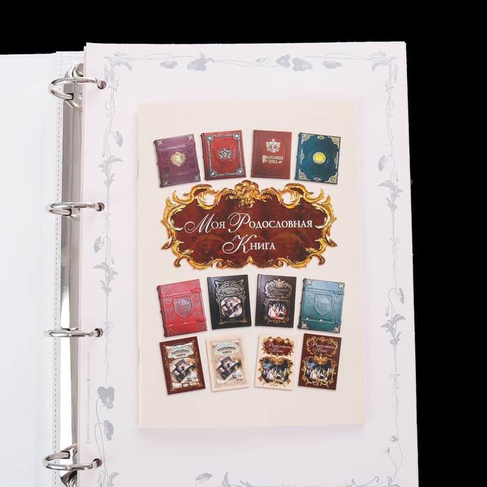 Родословная книга-альбом "Свадебная", 108 листов, картон, эко кожа, тиснение
