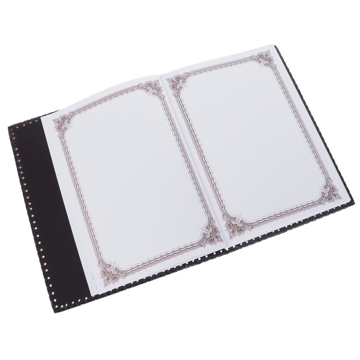 Гостевая книга "Классика" в оплётке, 200 листов А4, натуральная кожа