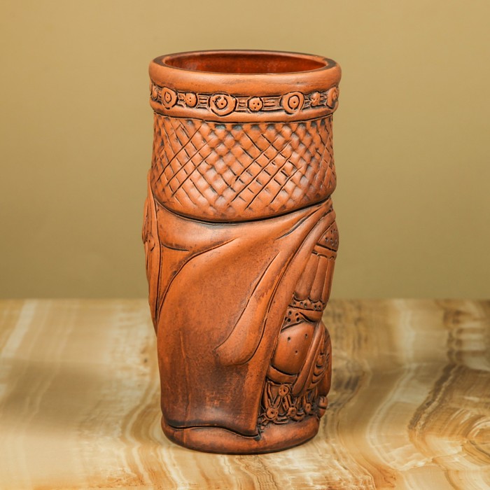 Бокал сувенирный "Богатырь" терракота 0,8л