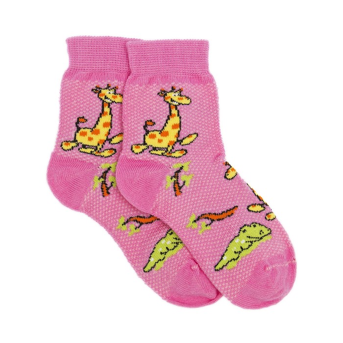 Носки детские, цвет розовый, размер 16-18