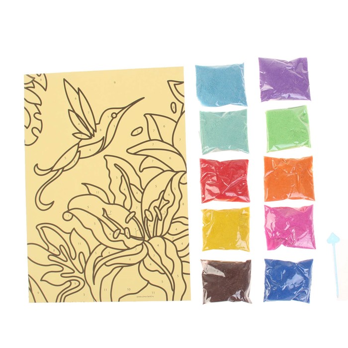 Фреска песком для взрослых "Тропики"