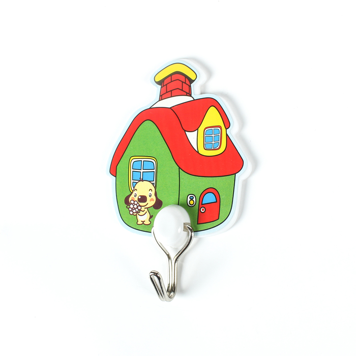 Набор крючков на липучке "Домик" 2 шт МИКС