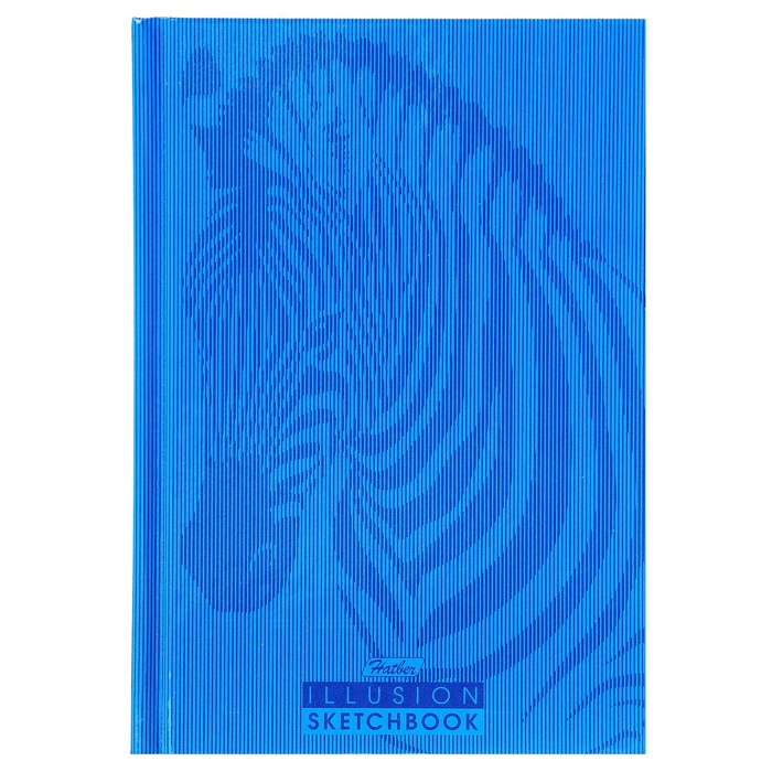 Бизнес-блокнот (скетчбук) А6, 80 листов "Иллюзия", твёрдая обложка, блок 100 г/м2