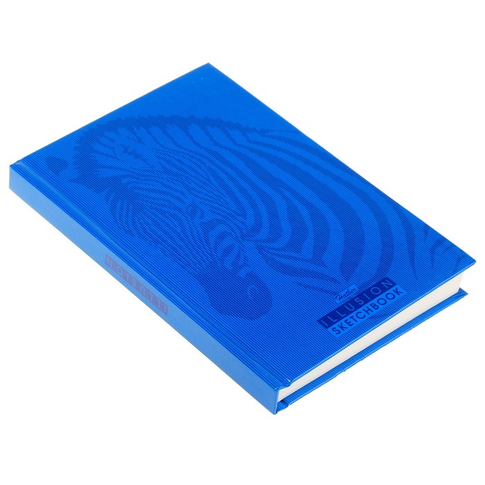 Бизнес-блокнот (скетчбук) А6, 80 листов "Иллюзия", твёрдая обложка, блок 100 г/м2