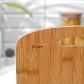 

Доска разделочная BRAVO Bamboo, бамбук, 34×24×1 см