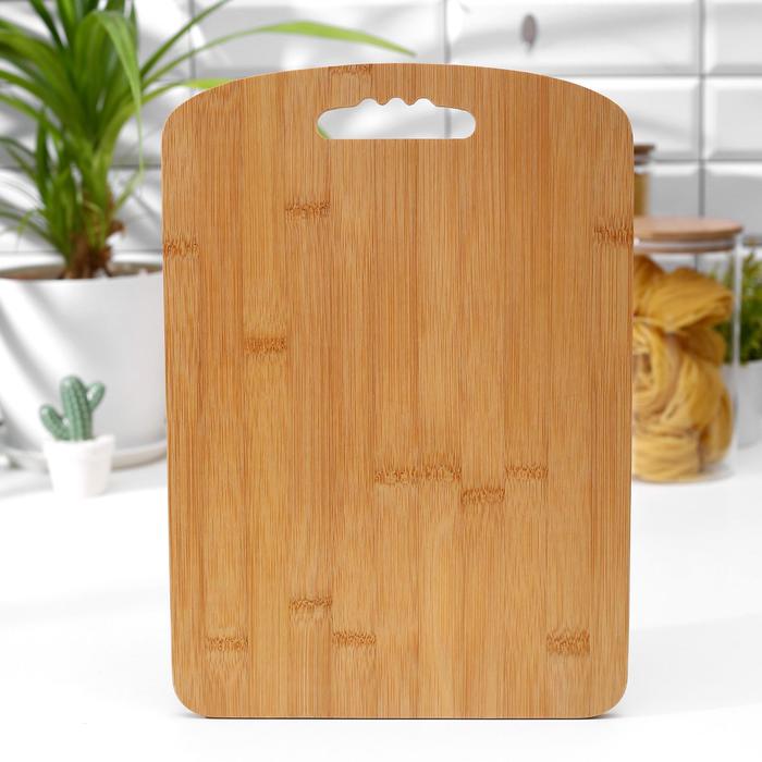 Доска разделочная, 34х24х1 см, бамбук