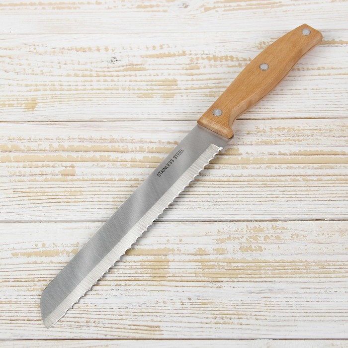 Нож "Мастак" 19,5 см зубчатый