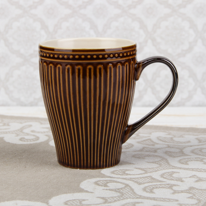 Кружка 330 мл "Стелла", цвет коричневый