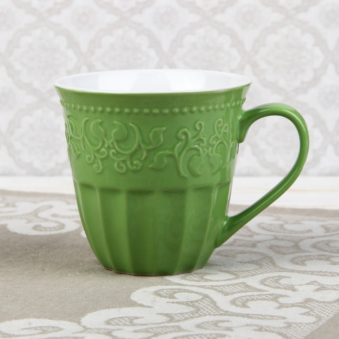 Кружка 500 мл "Элен", цвет зеленый