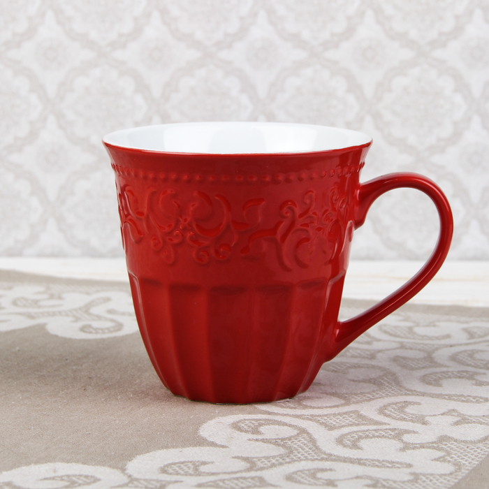 Кружка 500 мл "Элен", цвет красный