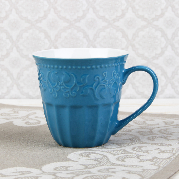 Кружка 500 мл "Элен", цвет голубой