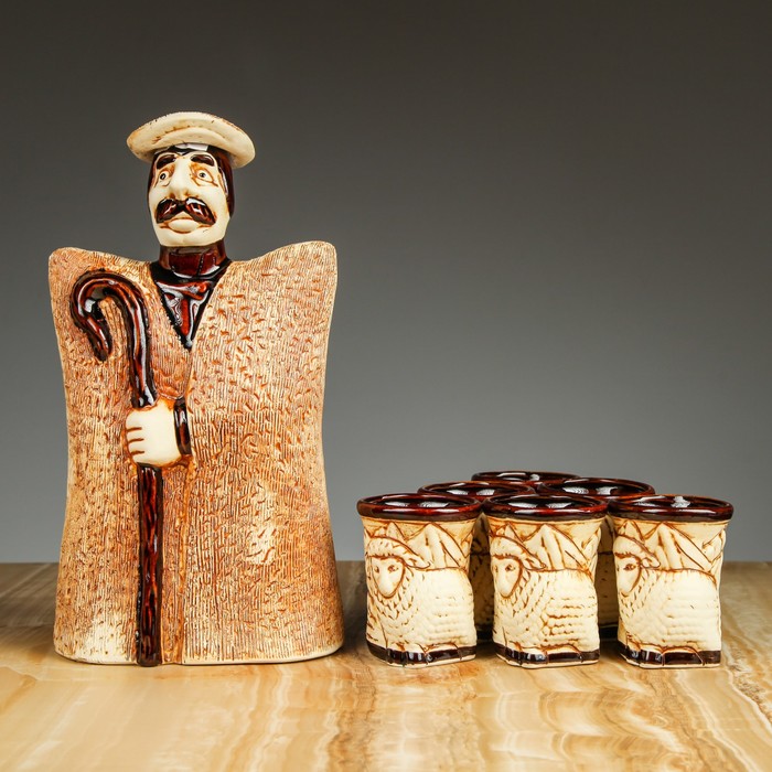 Винный набор "Пастух", штоф 2 л, рюмки 0,18 л