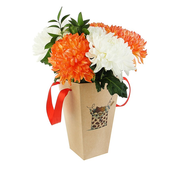 Пакет для цветов "С добрым утром", 9 х 15 х 27 см