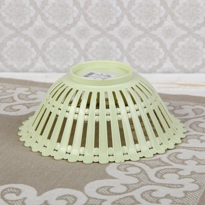 Ваза для хлеба и фруктов 19 см "Уют" круглая, цвета МИКС