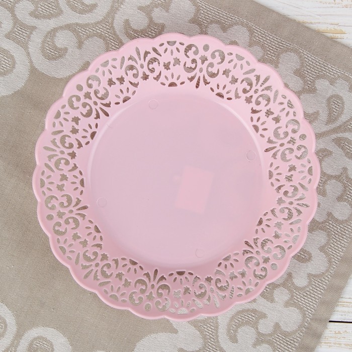 Ваза для хлеба и фруктов 22 см "Клео" круглая, цвета МИКС