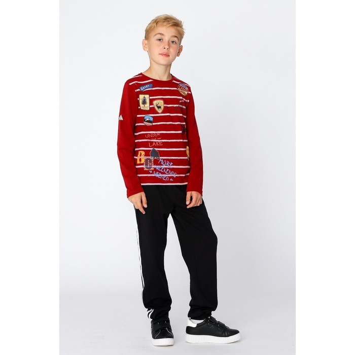Джемпер для мальчика, рост  110-116 см, цвет бордовый  11021804/0535