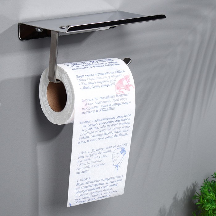 Сувенирная туалетная бумага Анекдоты, 4 часть, 9,5х10х9,5 см сувенирная туалетная бумага эротическая гравюра часть 3