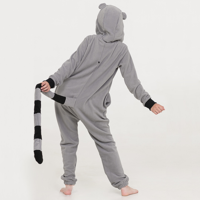 Комбинезон-кигуруми детский "Лемур", рост 128 см
