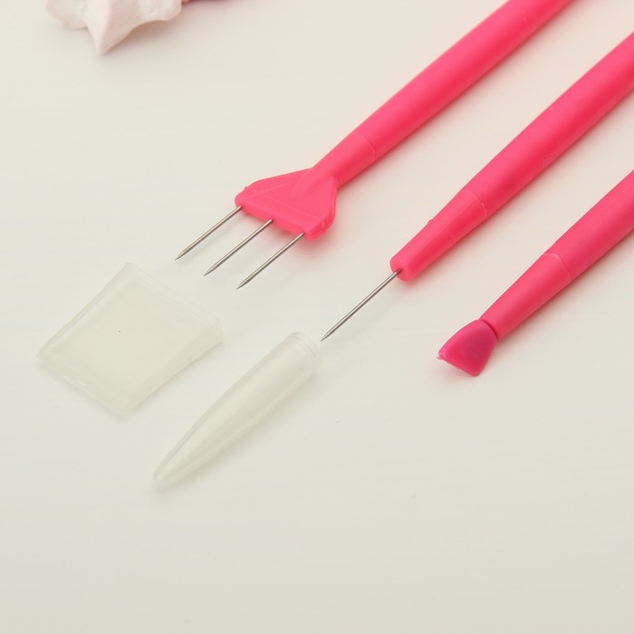 Набор для моделирования кондитерских украшений, 3 шт, цвет МИКС