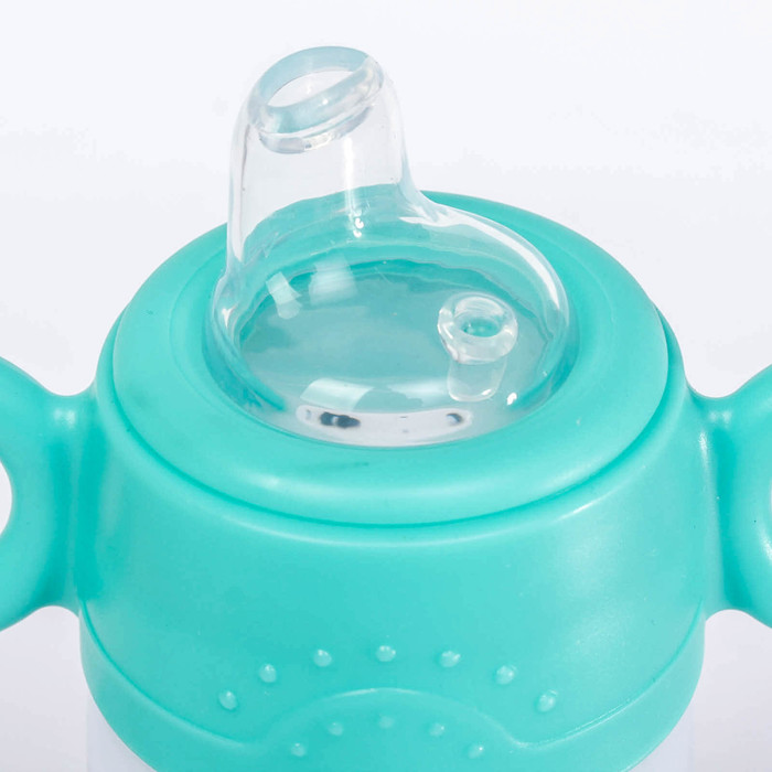 Поильник детский с мягким носиком, 240 мл, от 5 мес., цвет бирюзовый