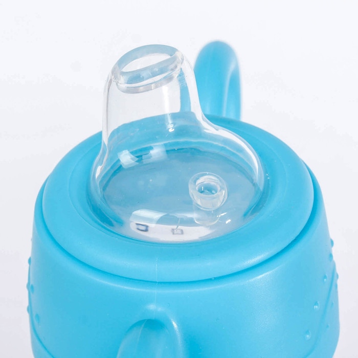 Поильник детский с мягким носиком, 240 мл, от 5 мес., цвет голубой