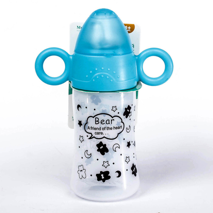 Поильник детский с мягким носиком, 240 мл, от 5 мес., цвет голубой