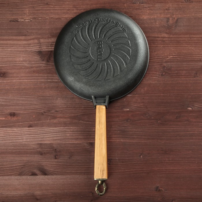 Сковорода чугунная ТМ "BRIZOLL" 240х40 ручка "КЛАССИК"