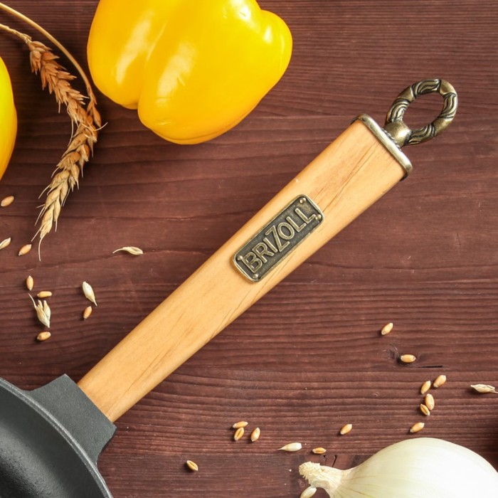 Сковорода чугунная ТМ "BRIZOLL" 240х40 ручка "КЛАССИК"