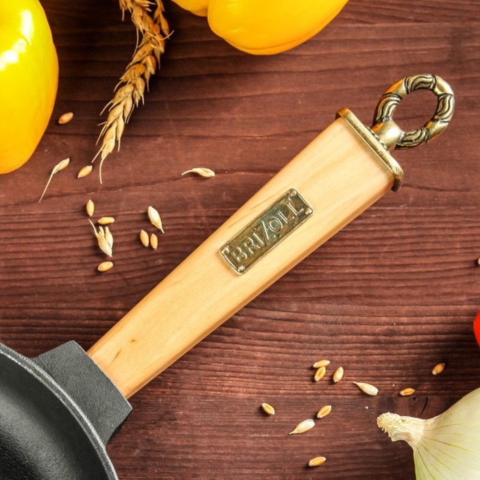 Сковорода чугунная ТМ "BRIZOLL" 200х35 ручка "КЛАССИК"