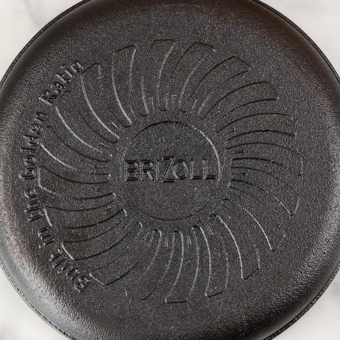 Сковорода чугунная "Хорека", порционная, с дощечкой, BRIZOLL, 18 х 2,5 см