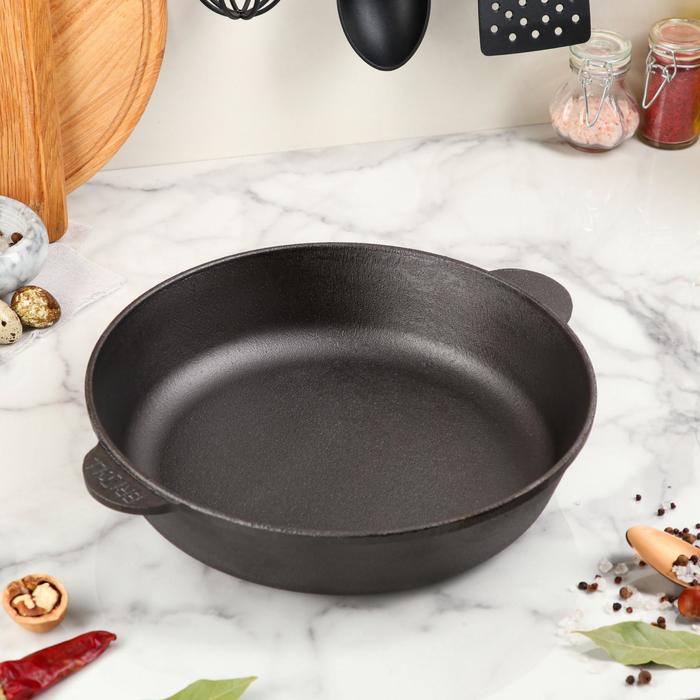 Сковорода чугунная ТМ "BRIZOLL" 280х60мм "МОНОЛИТ"