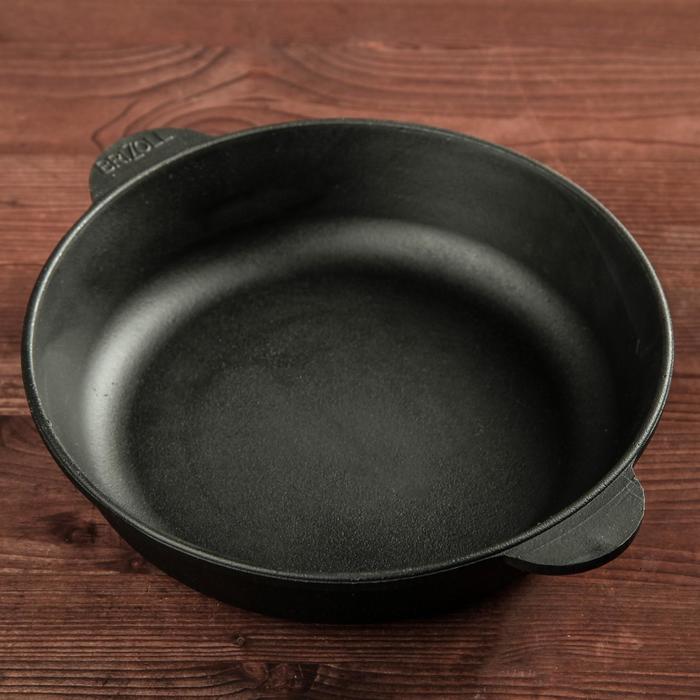 Сковорода чугунная ТМ "BRIZOLL" 240х60 мм "МОНОЛИТ"