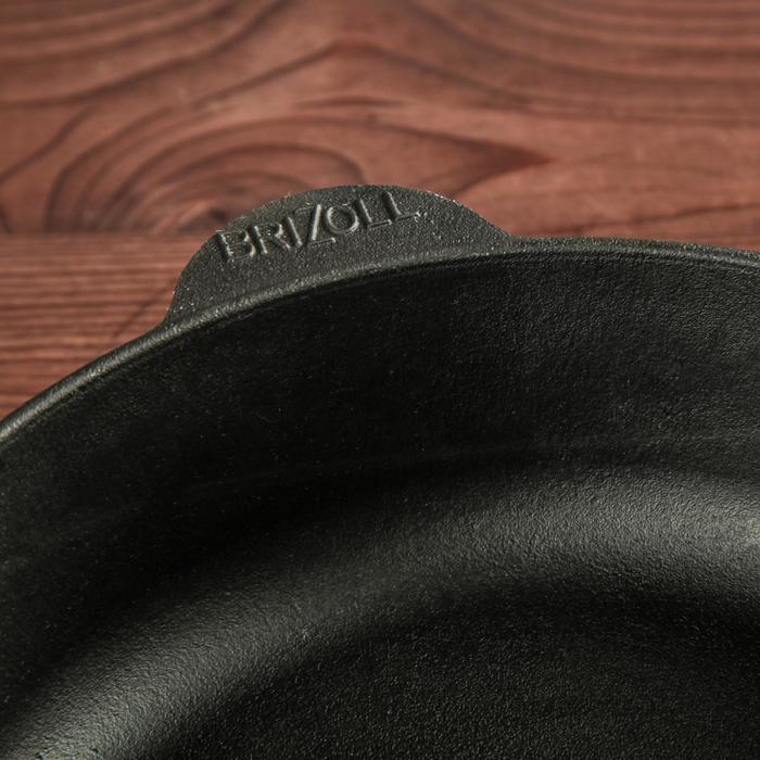 Сковорода чугунная ТМ "BRIZOLL" 240х60 мм "МОНОЛИТ"