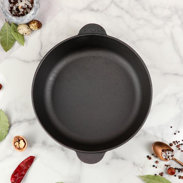 Сковорода чугунная ТМ "BRIZOLL" 260х60мм "МОНОЛИТ"
