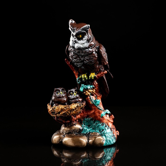 Сувенир "Совы семья №2" рисованная