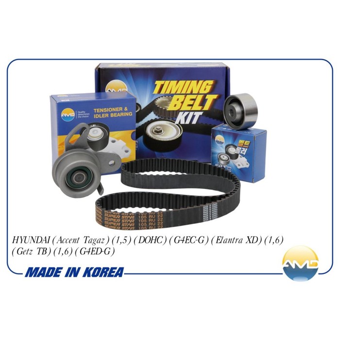 Ремень ГРМ, комплект AMD AMDKITBR6