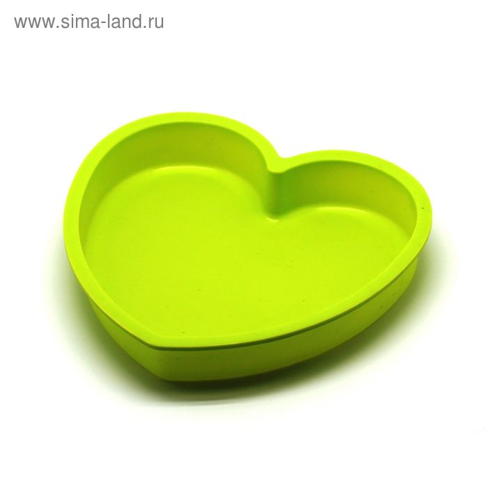 Форма для выпечки Atlantis «Сердце», цвет зелёный