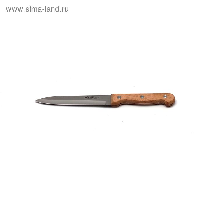 Нож кухонный Atlantis, цвет коричневый, 13 см нож atlantis 24408 sk нож кухонный 12см