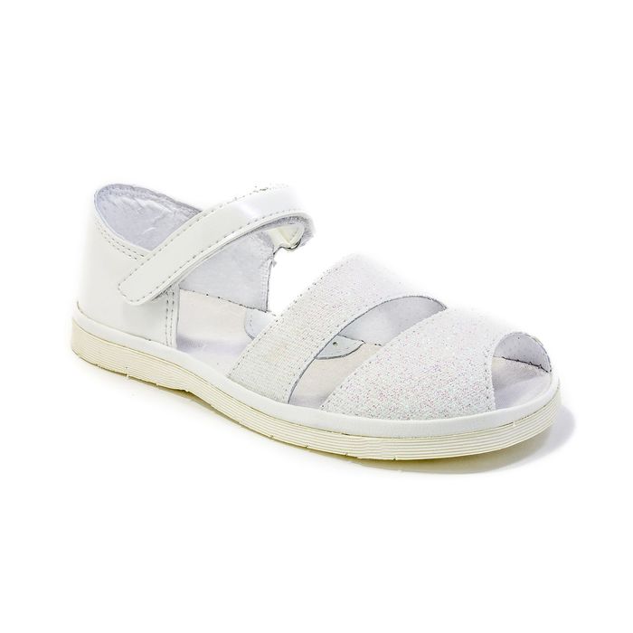 Туфли летние дошкольные праздничные арт. 3317, цвет белый, размер 28,5 (18 см)