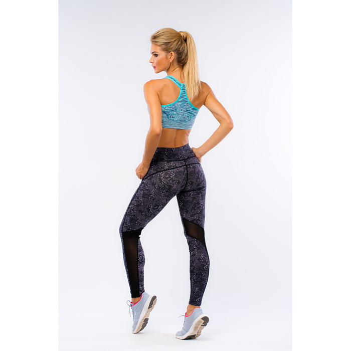 Легинсы женские спортивные 89100, цвет серый, размер 40-44 (S/M)