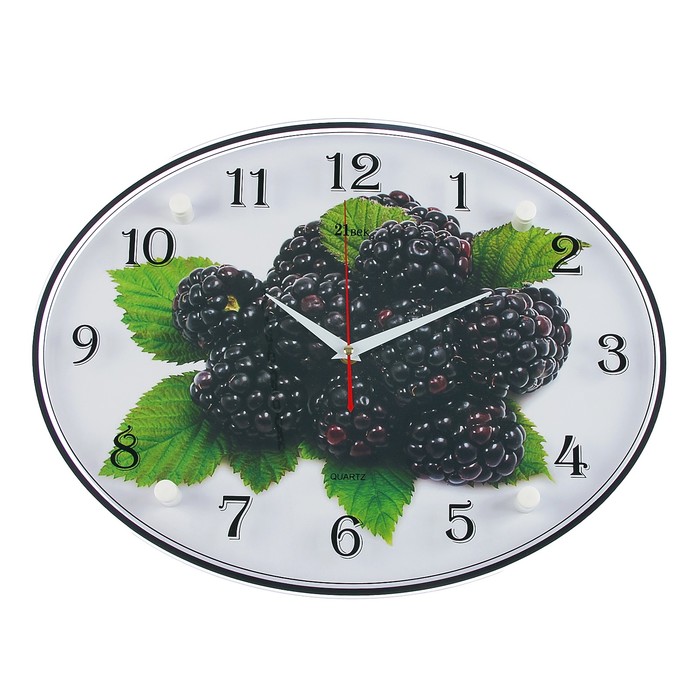 Часы настенные овальные "Ежевика", 35х46 см