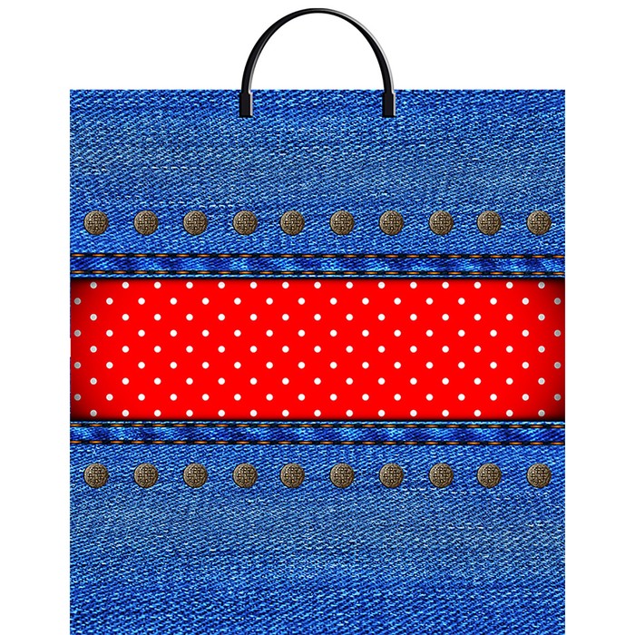 Пакет "Машенька", полиэтиленовый с пластиковой ручкой, 44х40 см, 100 мкм