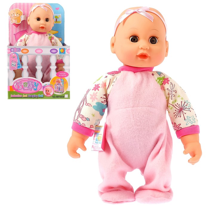 Пупс функциональный "Сонечка", прыгает, МИКС