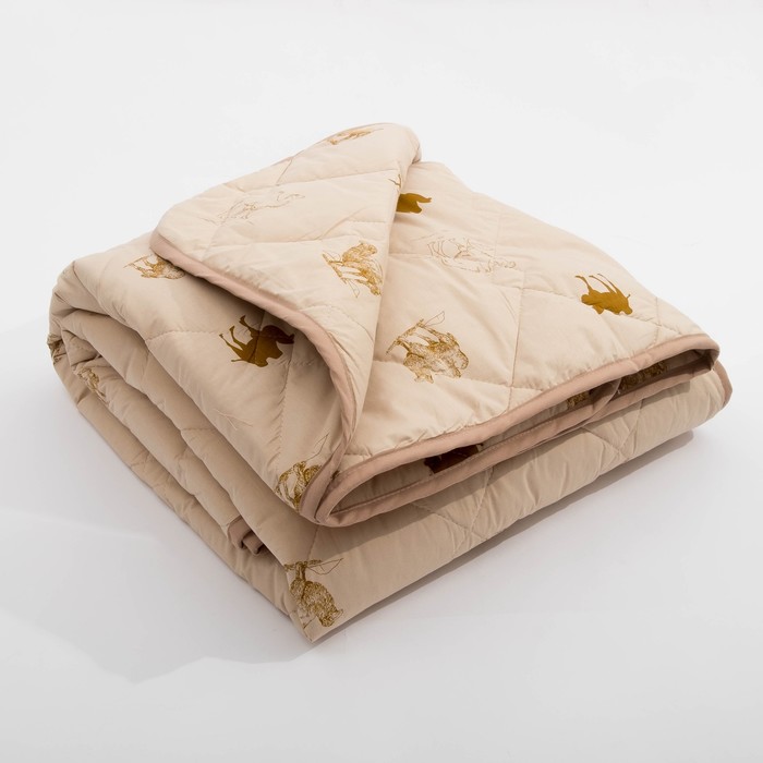 Одеяло в чемодане Евро 200х220  см, тик/верблюжья шерсть, 300г/м2