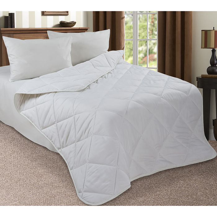 Одеяло в чемодане 172х205  см, поплин/лебяжий пух 300г/м2